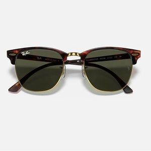 Ray-ban Clubmaster Classic NWOT green lenses and tortoise frames